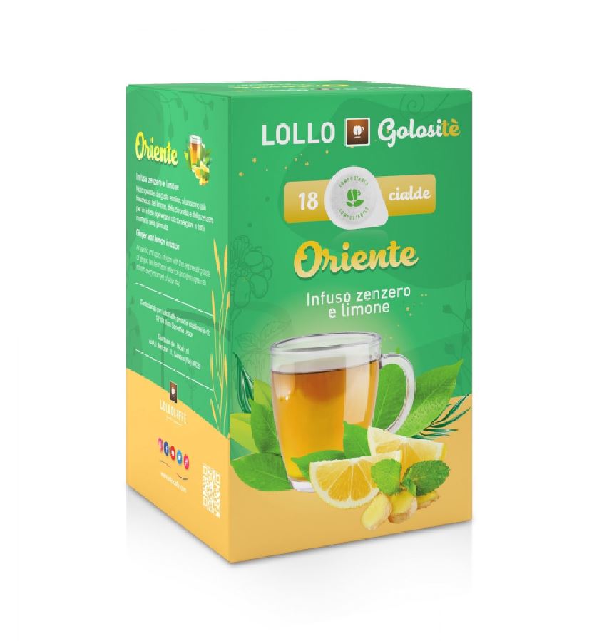 Cialde ESE Lollo Caffe Golositè Oriente - Infuso Zenzero e Limone 18pz