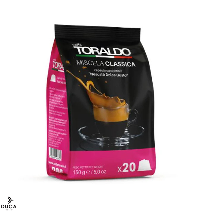 Toraldo Capsule Compatibili Nescafè Dolce Gusto* 100 Pz. - Miscela Classica