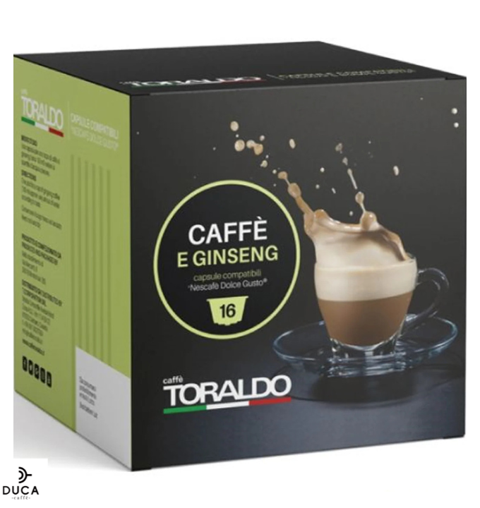 Toraldo Capsule Compatibili Nescafè Dolce Gusto* - Caffè e Ginseng 16pz