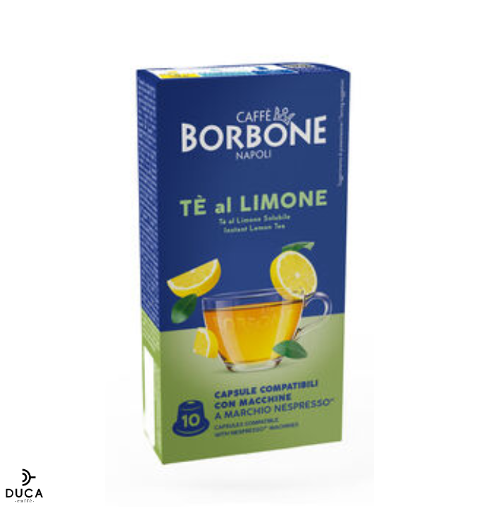 10 Capsule Borbone Per Bevanda Solubile Al Gusto TÈ AL LIMONE