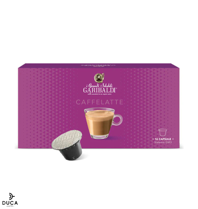 Gran caffè Garibaldi CAFFE LATTE (16 Caps) Compatibili Delizio®.