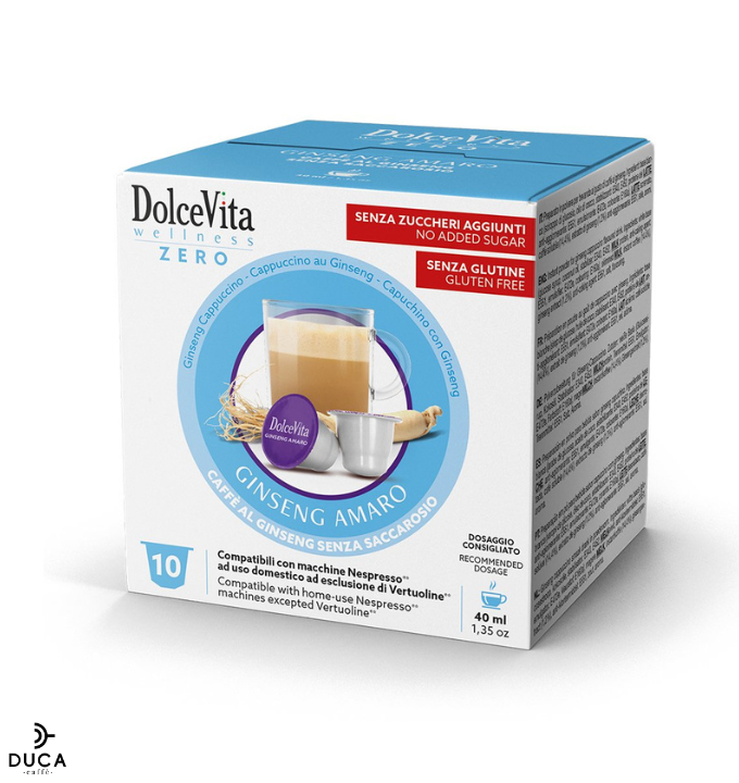Scatola Dolce Vita compatibili Nespresso® GINSENG AMARO 10pz.