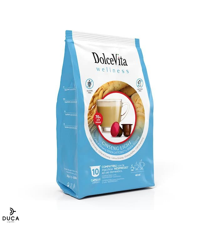 Scatola Dolce Vita compatibili Nespresso® GINSENG LIGHT 10pz.