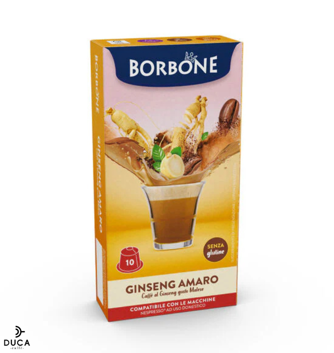 10 Capsule compatibile Nespresso®* Borbone Solubile GINSENG AMARO