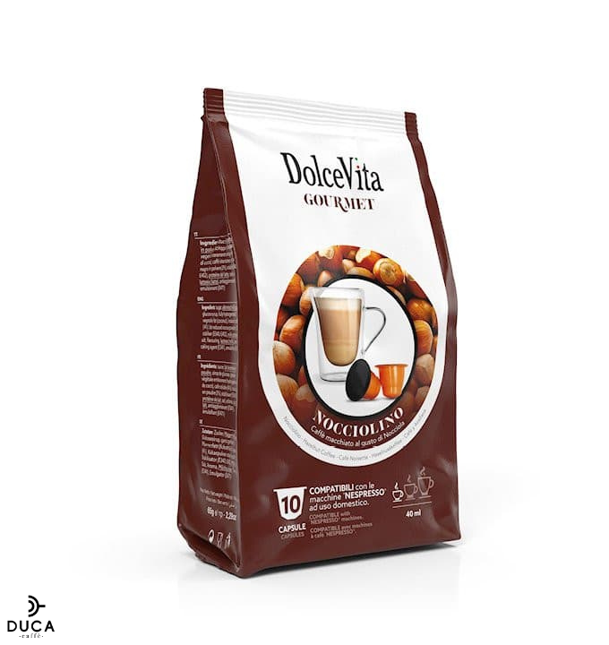 Scatola Dolce Vita compatibili Nespresso® NOCCIOLINO 10pz.