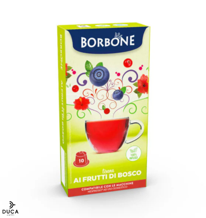 10 Capsule Borbone Per TISANA AI FRUTTI DI BOSCO