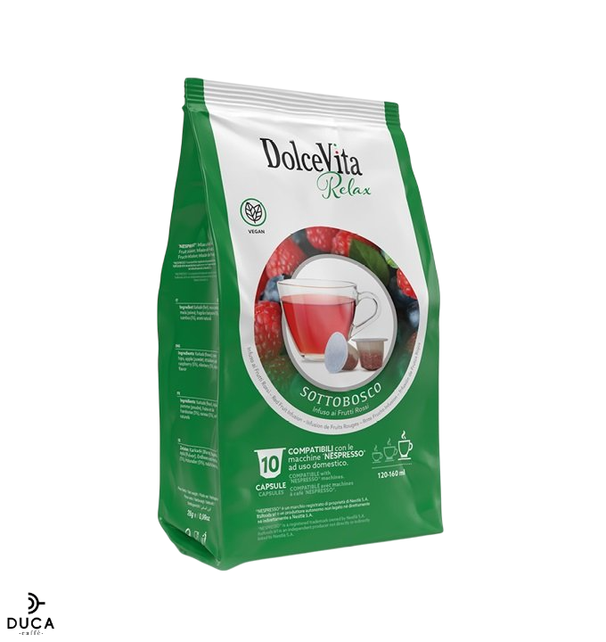 Scatola Dolce Vita compatibili Nespresso® SOTTOBOSCO 10pz.