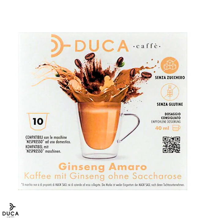 Capsule Duca Caffè compatibili Nespresso® GINSENG AMARO 10pz.