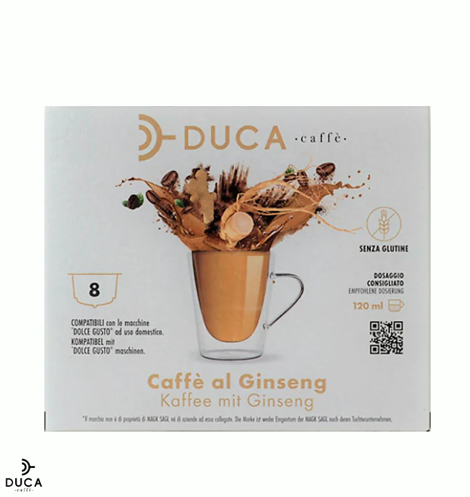 Capsule Duca Caffè compatibili Dolce Gusto ® GINSENG DOLCE 8 pz.