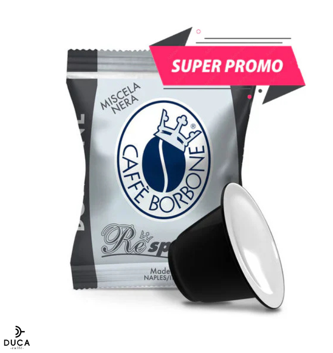 1000 Capsule Borbone Compatibili con macchine ad uso domestico Nespresso®* Miscela NERA
