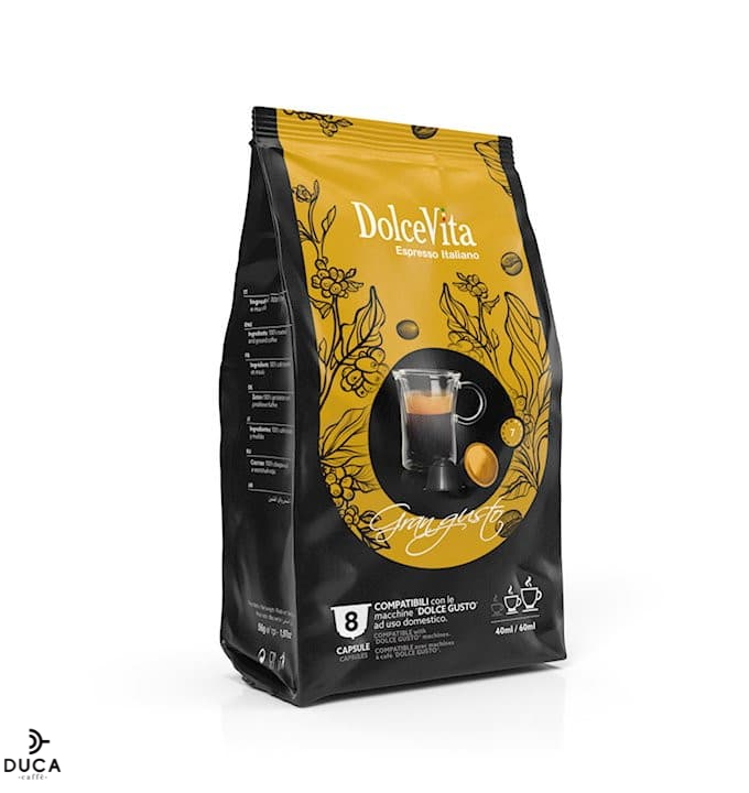 Scatola Dolce Vita compatibili Dolce Gusto ® GRAN GUSTO 80Pz