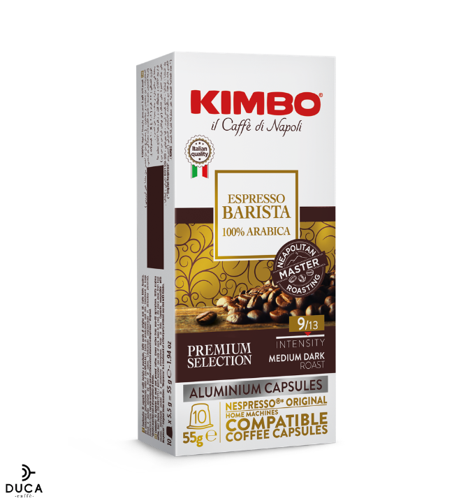 Kimbo Capsule Compatibili con Macchine Nespresso®* Original in Alluminio - 100% Arabica