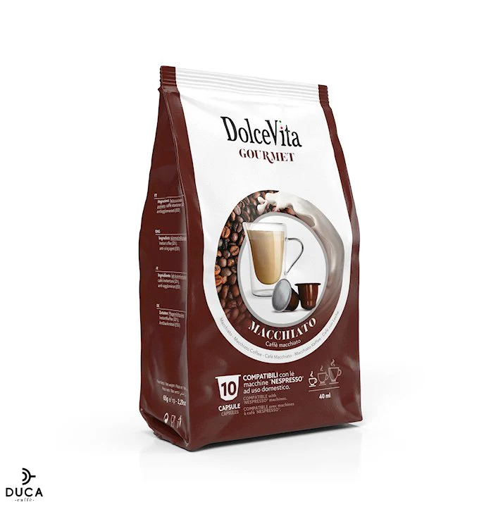 Scatola Dolce Vita compatibili Nespresso® MACCHIATO 10pz.