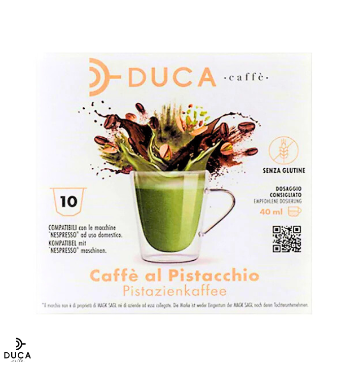 Capsule Duca Caffè compatibili Nespresso® CAFFE' AL PISTACCHIO 10pz.