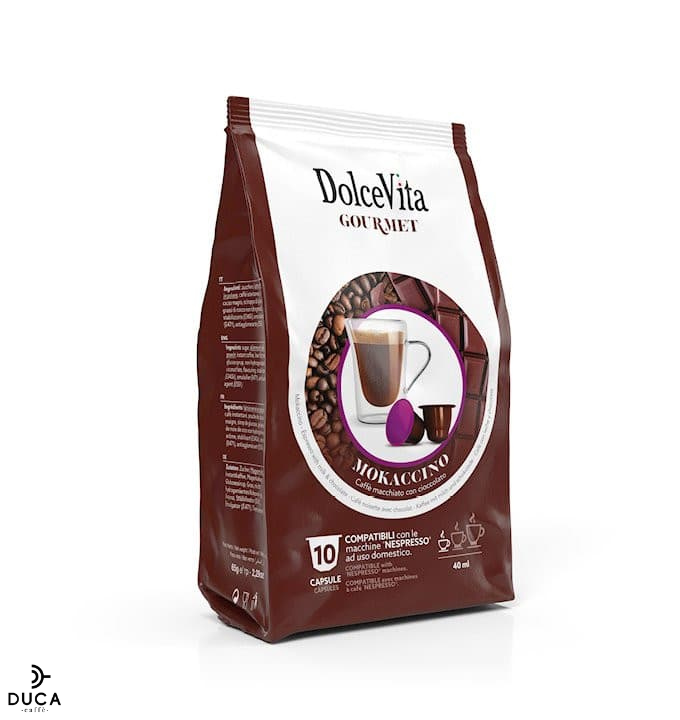 Scatola Dolce Vita compatibili Nespresso® MOKACCINO 10pz.