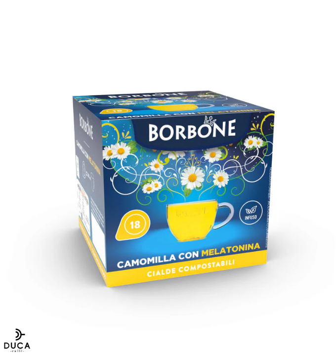 18 CIALDE BORBONE PER CAMOMILLA CON MELATONINA
