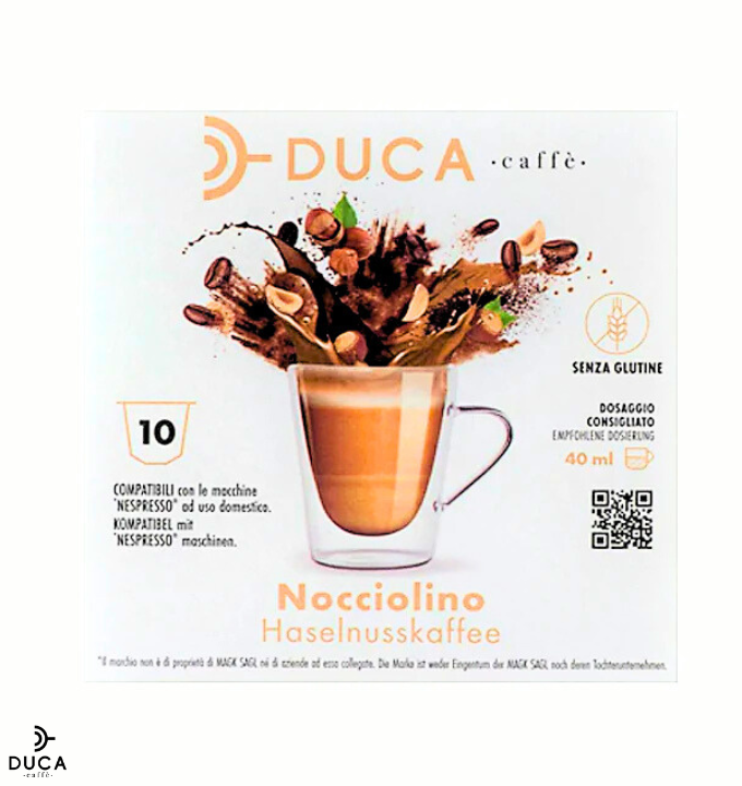 Capsule Duca Caffè compatibili Nespresso® NOCCIOLINO 10pz.