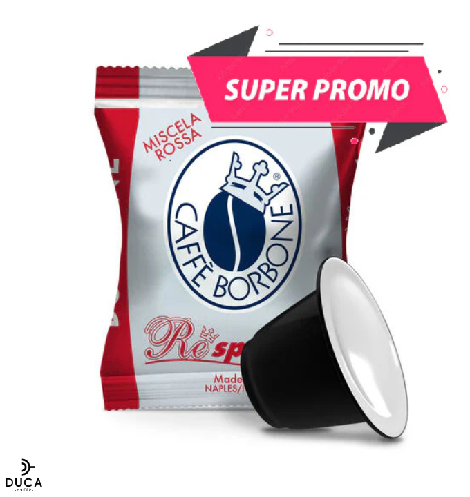 1000 Capsule Borbone Compatibili con macchine ad uso domestico NEspresso®* Miscela ROSSA