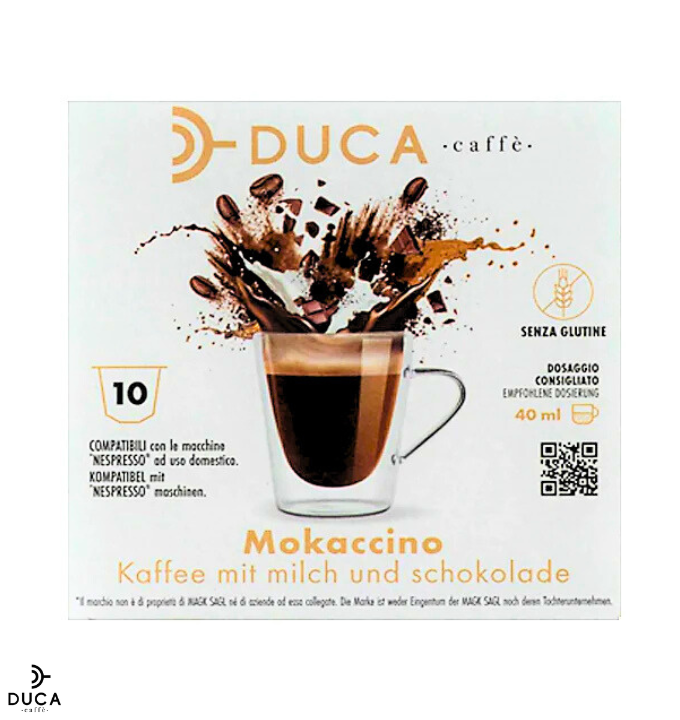 Capsule Duca Caffè compatibili Nespresso® MOKACCINO 10pz.