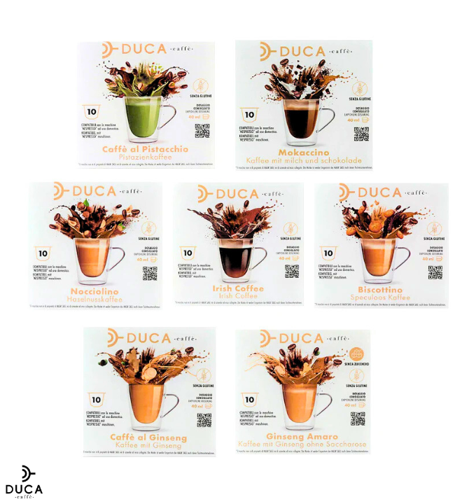 Duca kit degustazione di Solubili misti 70 Capsule compatibili Nespresso