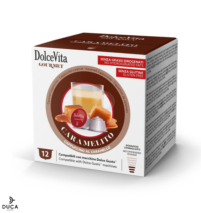 Scatola Dolce Vita compatibili Dolce Gusto ® CARAMELITO 12pz.