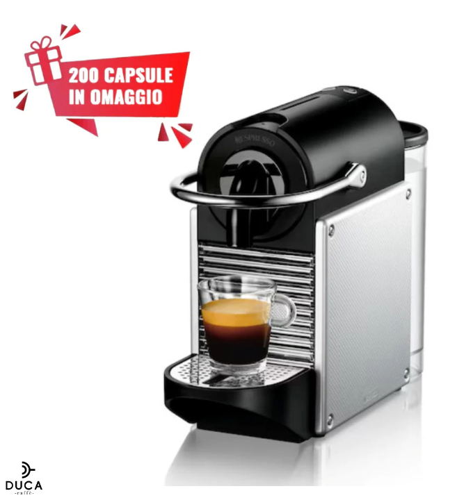 Macchina per caffè a capsule Krups Nespresso Pixie Silver