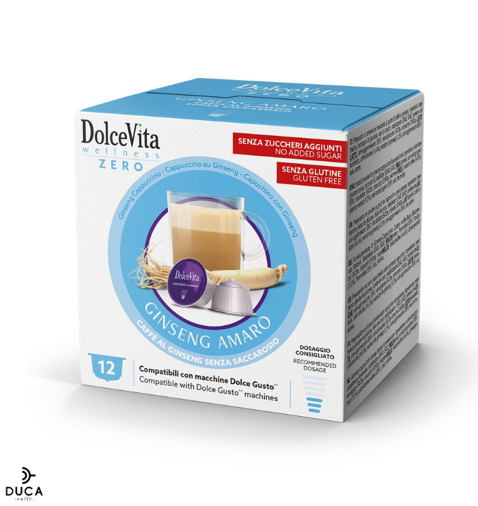 Scatola Dolce Vita compatibili Dolce Gusto ® GINSENG AMARO 12 pz.