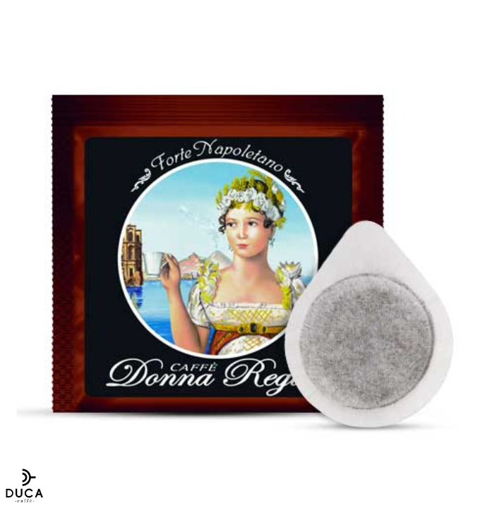 Caffè Donna Regina 50 Cialde ESE 44 mm Carta Filtro FORTE NAPOLETANO