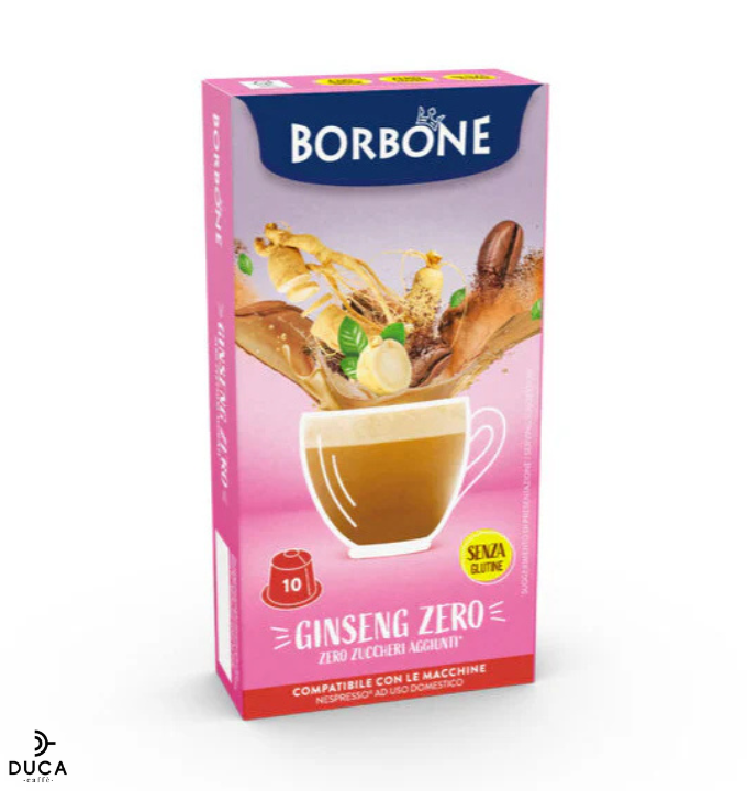10 Capsule Borbone Per Bevanda Solubile GINSENG ZERO