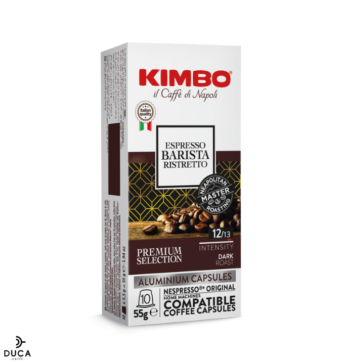 Kimbo Capsule Compatibili con Macchine Nespresso®* Original in Alluminio - Barista Ristretto