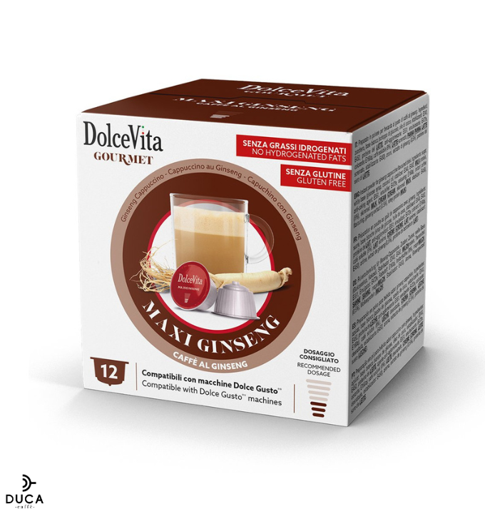 Scatola Dolce Vita compatibili Dolce Gusto ® MAXIGINSENG DOLCE 12pz.