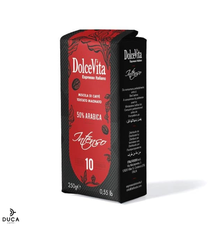 Confezione Caffè macinato 250 gr. INTENSO Dolce Vita