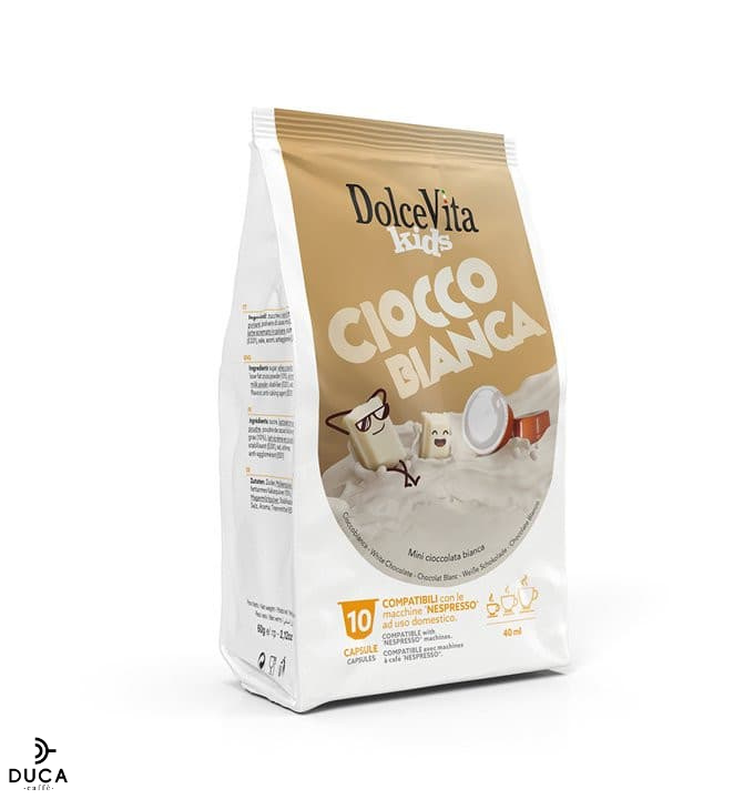 Scatola Dolce Vita compatibili Nespresso® CIOCCOBIANCA 10pz.