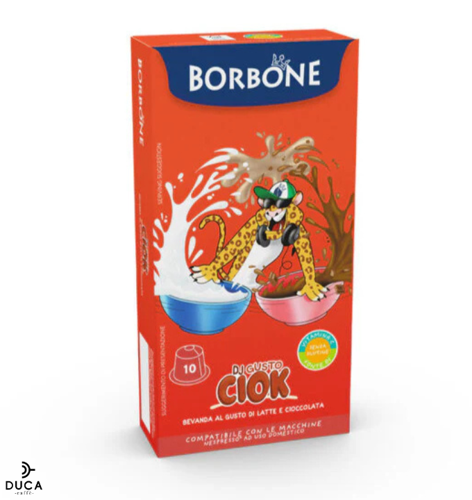 10 Capsule Borbone “DJ GUSTO CIOCK” - Latte e Cioccolato