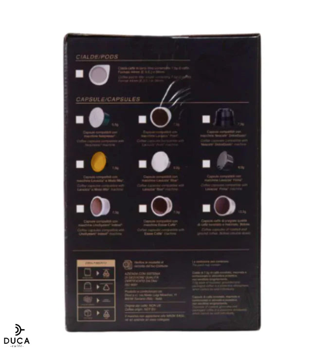 Duca Caffè Miscela Argento capsule compatibili Nespresso® (100 Capsule)