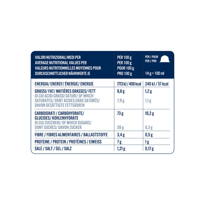 16 Capsule Borbone BISCOTTONE Per Bevanda Solubile Al Gusto Biscotto