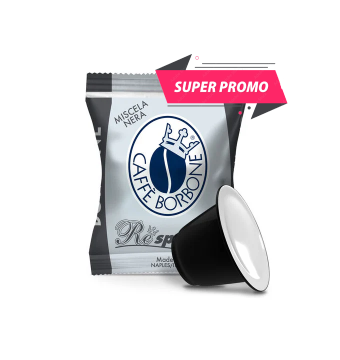 500 Capsule Borbone Compatibili con macchine ad uso domestico Nespresso®* Miscela NERA