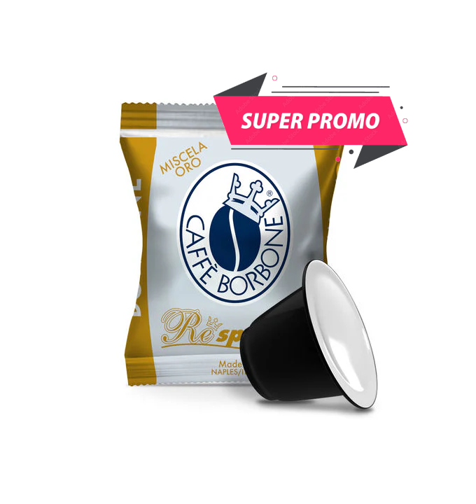 500 Capsule Borbone Compatibili con macchine ad uso domestico Nespresso®* Miscela ORO