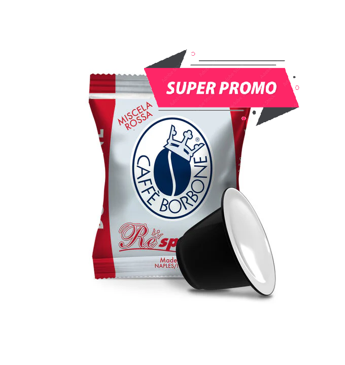 500 Capsule Borbone Compatibili con macchine ad uso domestico Nespresso®* Miscela ROSSA