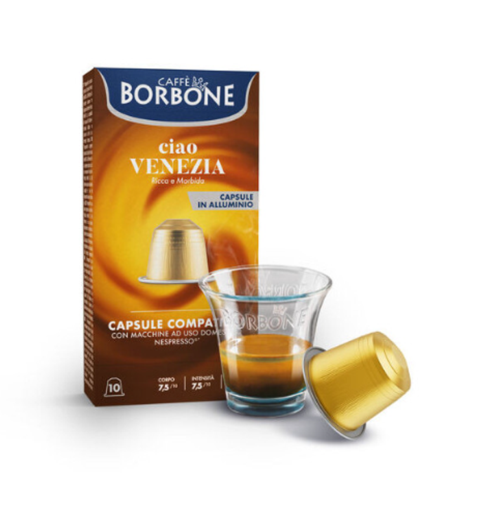 Caffè Borbone Capsula alluminio miscela Ciao Venezia compatibili Nespresso® 10 pz.