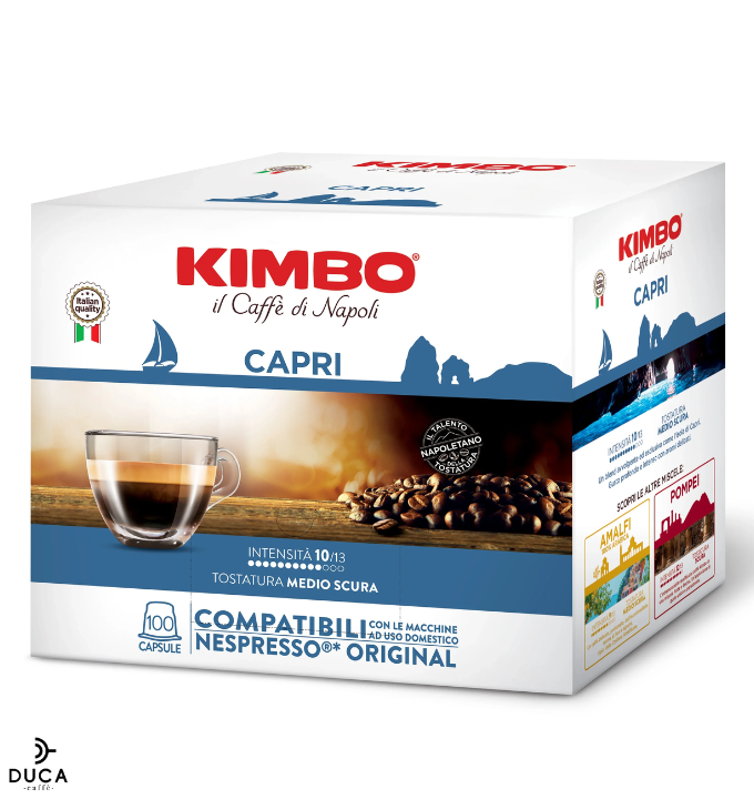 Kimbo Capsule Compatibili Nespresso®* Original - Le Meraviglie del Gusto Capri 100PZ