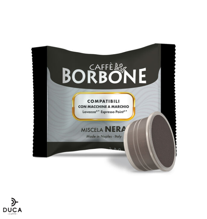 100 Capsule Borbone Miscela NERA compatibili Lavazza®* Espresso Point®*