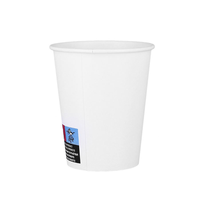 Team Bio Bicchiere Cartoncino Bianco 120 ml 50 Pz.