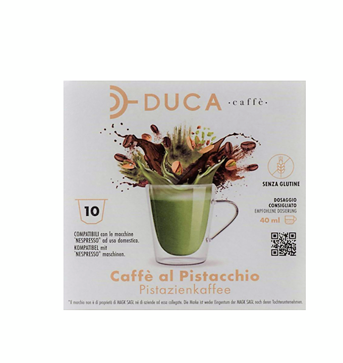 Capsule Duca Caffè compatibili Nespresso® CAFFE' AL PISTACCHIO 10pz.