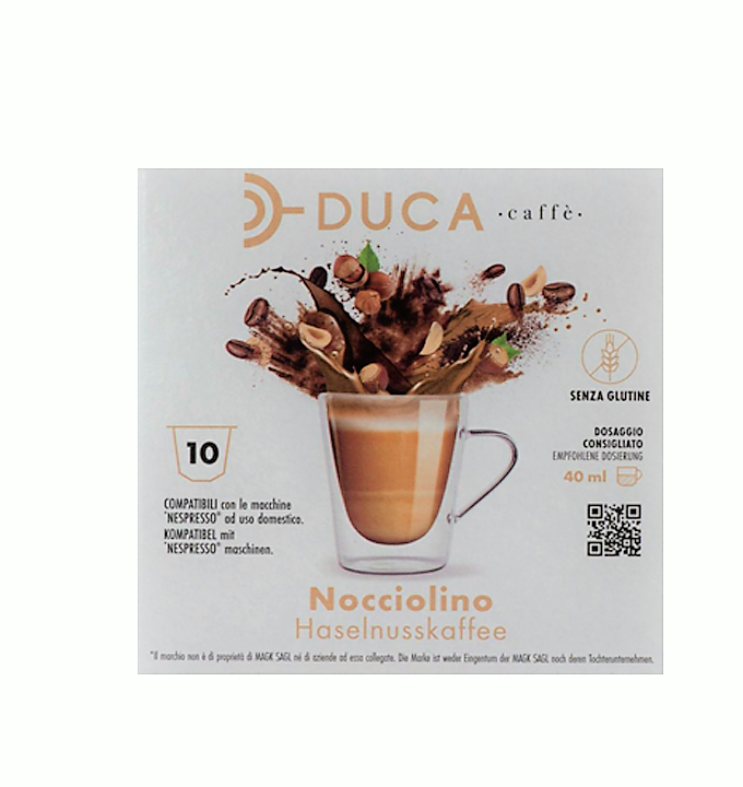 Capsule Duca Caffè compatibili Nespresso® NOCCIOLINO 10pz.