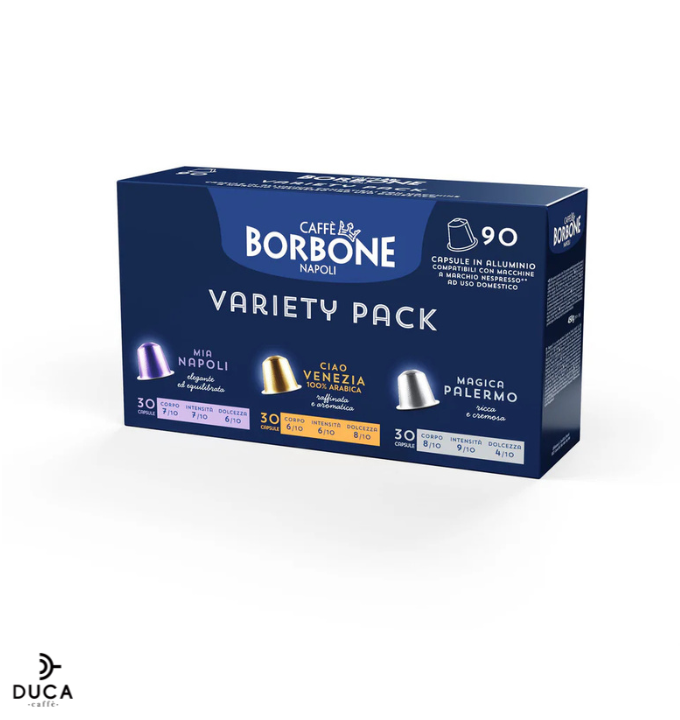 Borbone Capsule Compatibili Nespresso in Alluminio – Kit Variety Pack