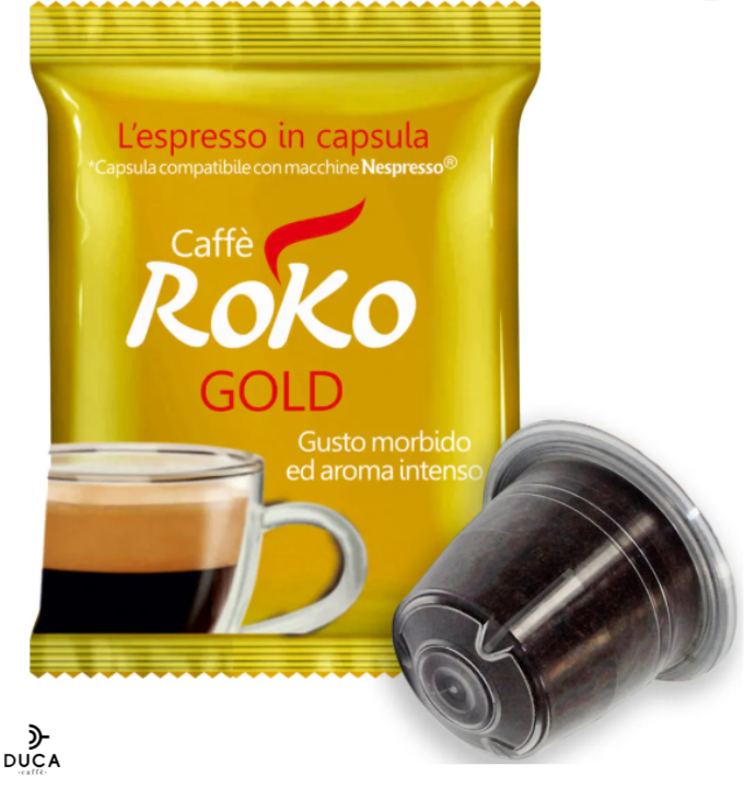 Caffè Roko Miscela Gold Capsule compatibili Nespresso® 100pz