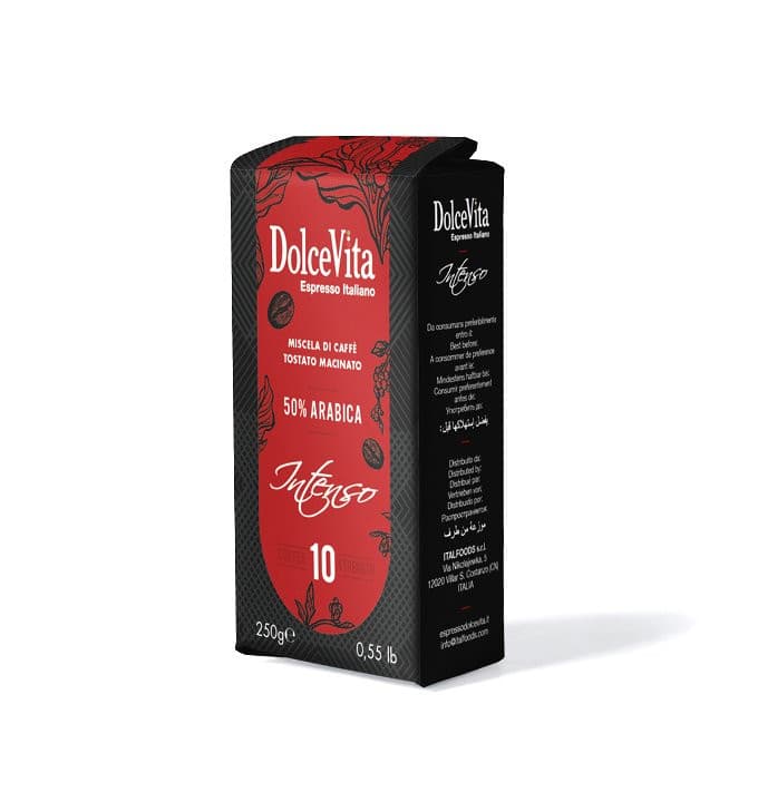 Confezione Caffè macinato 250 gr. INTENSO.