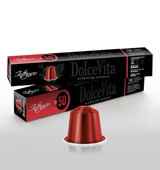 Scatola Dolce Vita Nespresso®* Alluminio INTENSO 200pz..